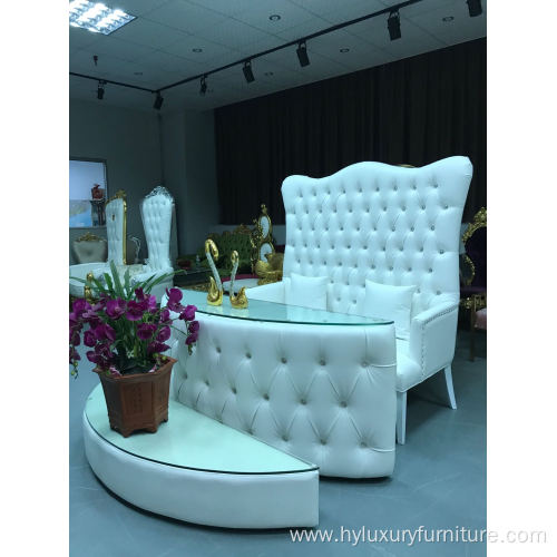 Wholesale High Back Double Throne Chair for Wedding